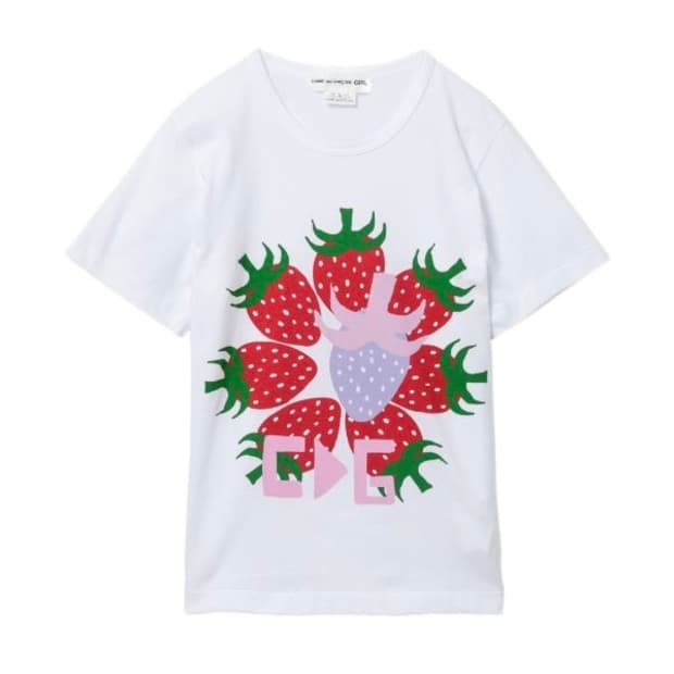 [XS,S,M]꼼데가르송 X brettwestfall 스트로베리 티셔츠