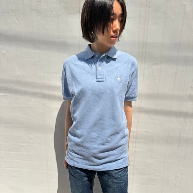 Polo Ralph Lauren 라이트 블루 카라 반팔 티셔츠 S