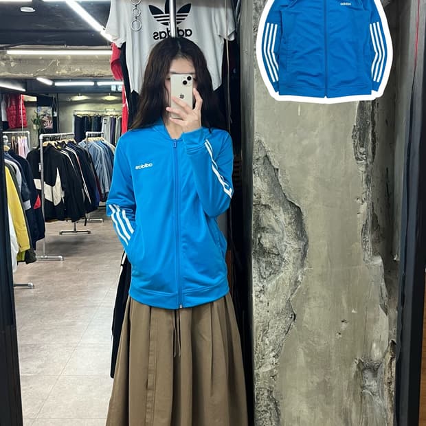 아디다스 져지 스카이블루 M #csz238