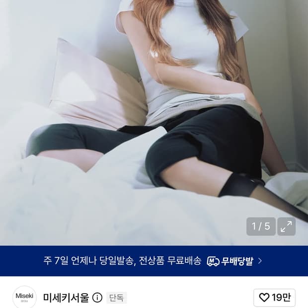 미세키서울 레이 PICK]Blur quote short sleeve WH