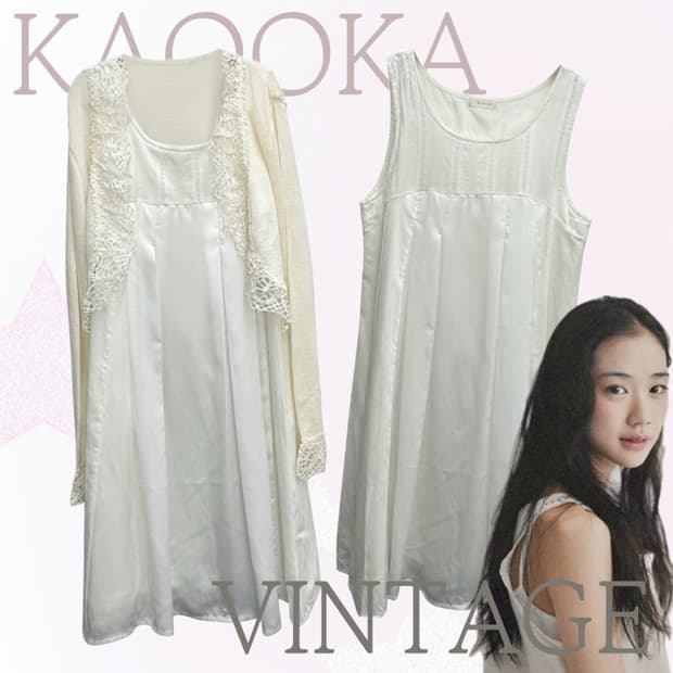 🪴하구미의 기분 좋은 하루 코디세트🪴히메갸루 모리걸 원피스 크로셰