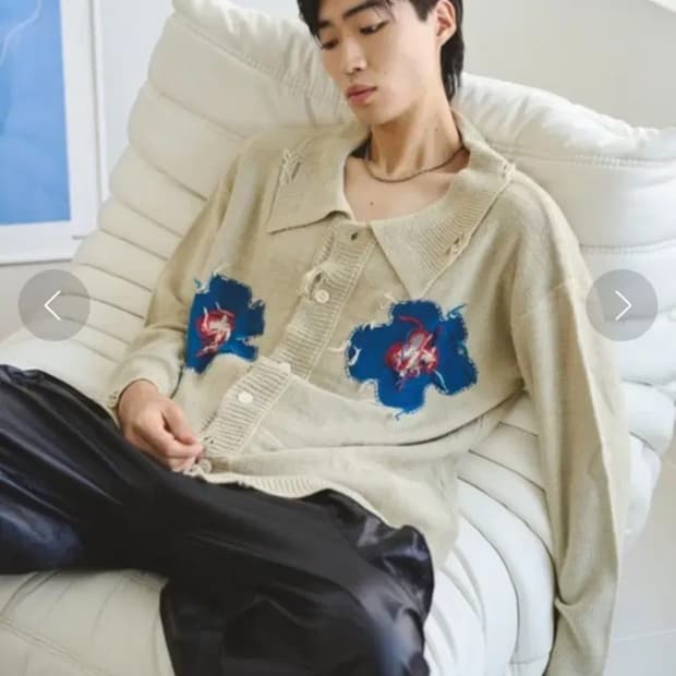 캠퍼우드 플라워 가디건 팝니당