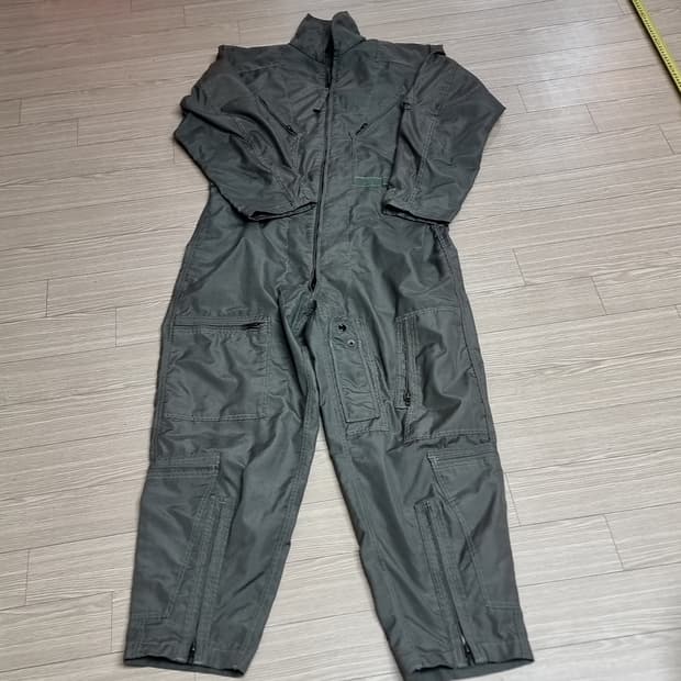 미군 방염 항공 점프 슈트 작업복 올인원 카키(100-105)