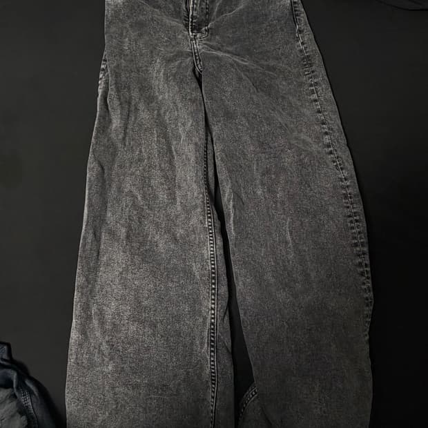 하이웨스트 흑청바지