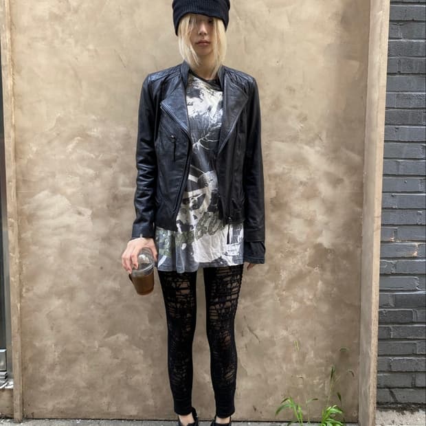10‘s Asymmetrical Quilted Sheepskin Jack