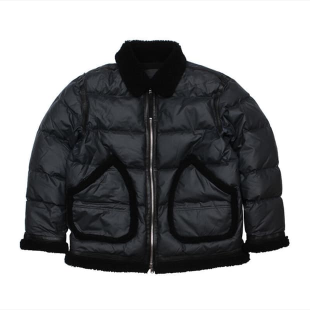 디젤 한정판 무스탕 패딩 48