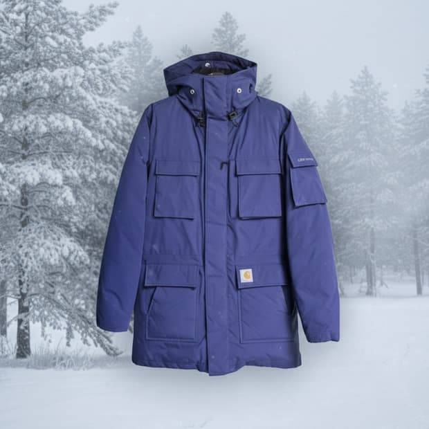 칼하트 WIP 베링 파카 II 네이비 M