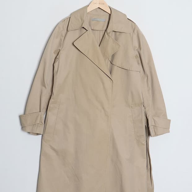 theory luxe Belted Trench Coat