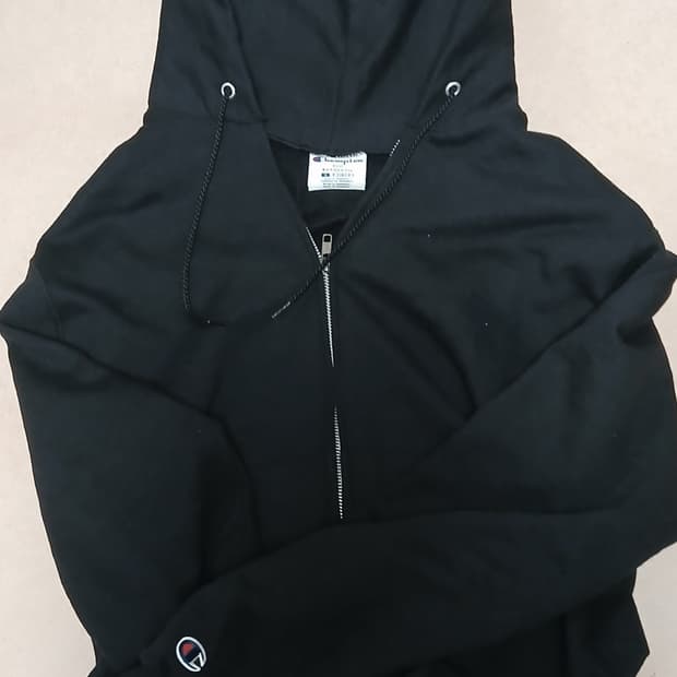 챔피온 크롭 후드집업