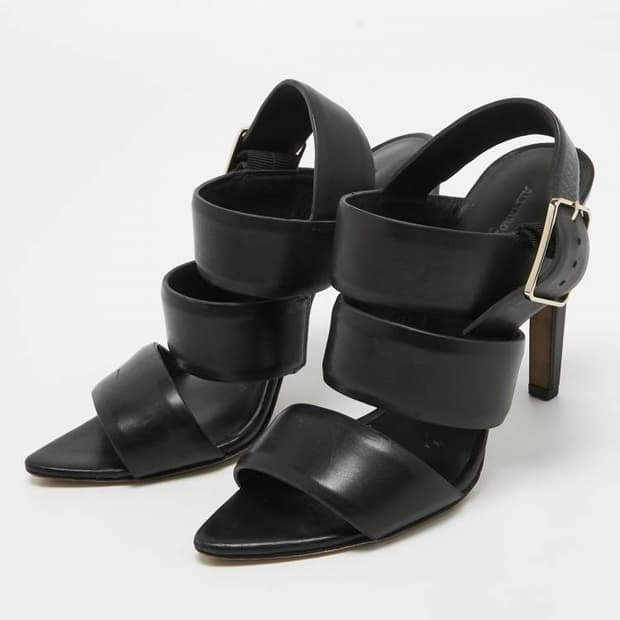 Alexander Wang 알렉산더 왕 블랙 스트랩 힐 37 240