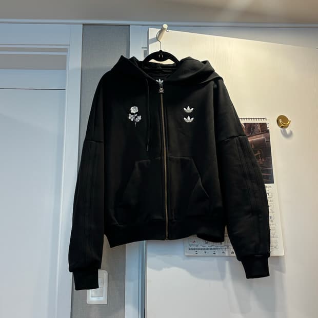 (L)아디다스 윌리차바리아 헤비웨이트 후드집업 블랙