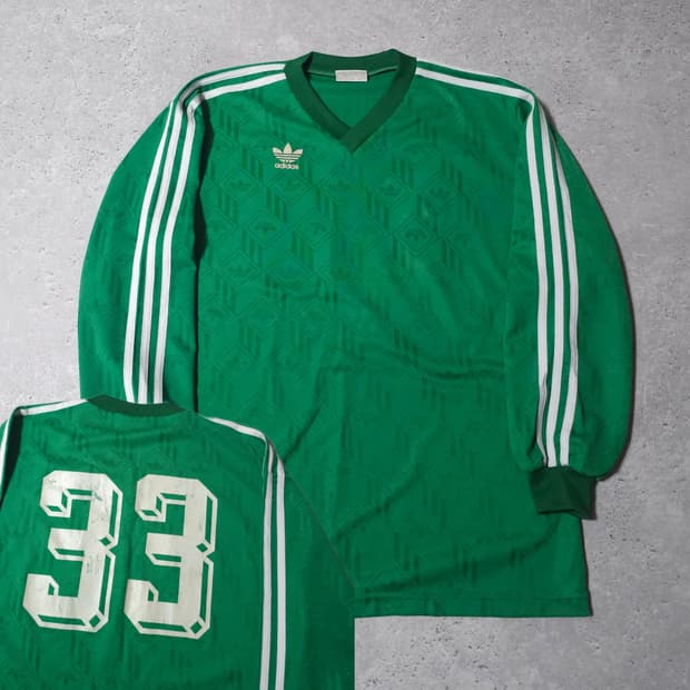 아디다스 삼선 90s 그린 롱슬리브 유니폼 긴팔 티