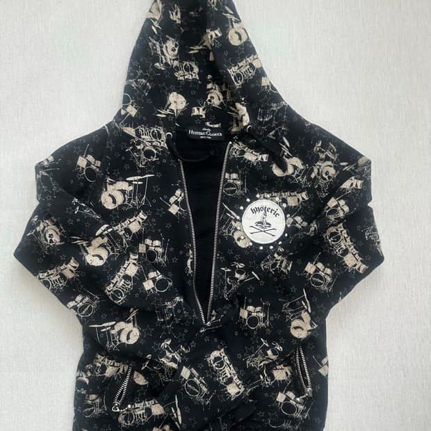 Hysteric Glamour 스터드 걸 후드집업