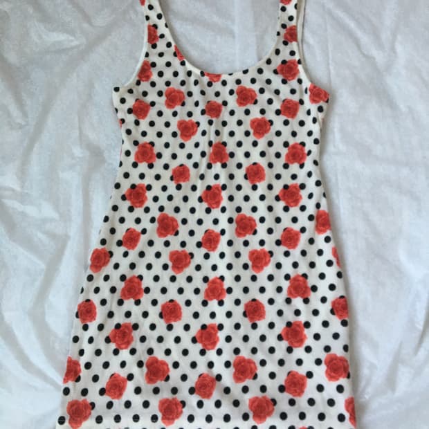 빈티지 갸루 도트 원피스 스커트 오리엔탈 긱시크 니혼진 너드