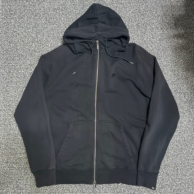 (XL) 나이키 블랙 후드집업