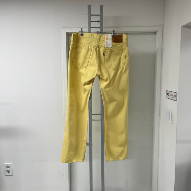 리바이스 501 옐로 데님 팬츠 W36 L32