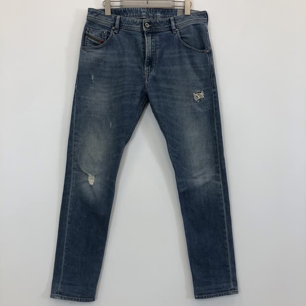 디젤 KRAYVER 레귤러 캐롯핏 청바지 32 인치 