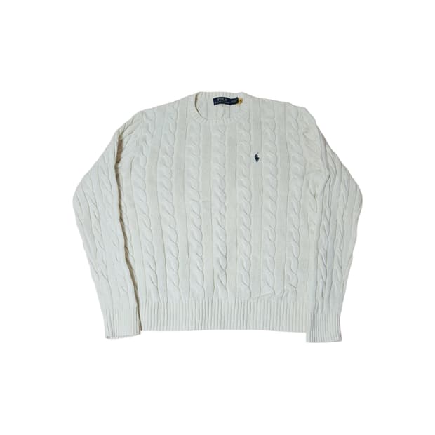 폴로 케이블니트 아이보리 M(100)