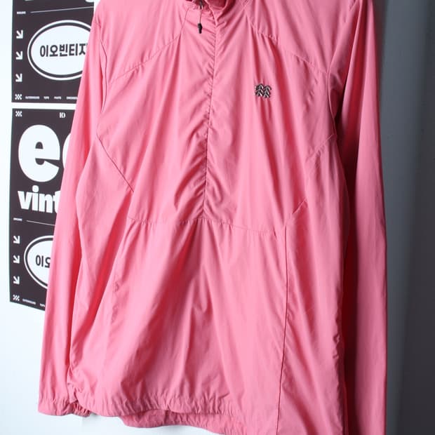 W(XL) 코오롱스포츠 집업 바람막이 점퍼자켓 반집업 등산-H32851