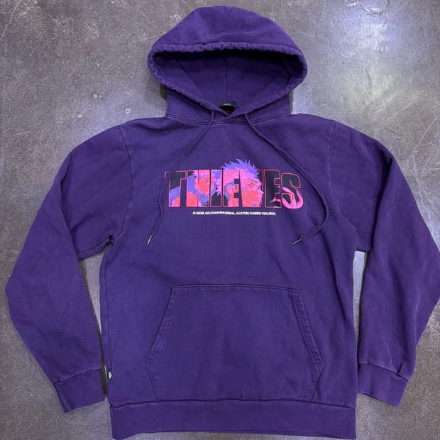 100 Thieves USA 메이드 주술회전 공식 후드티 후디 M