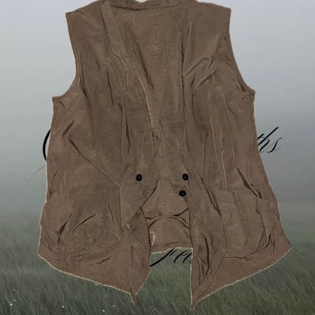 빈티지 브라운 베스트 조끼