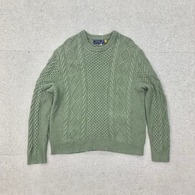 Polo 폴로 꽈배기 니트