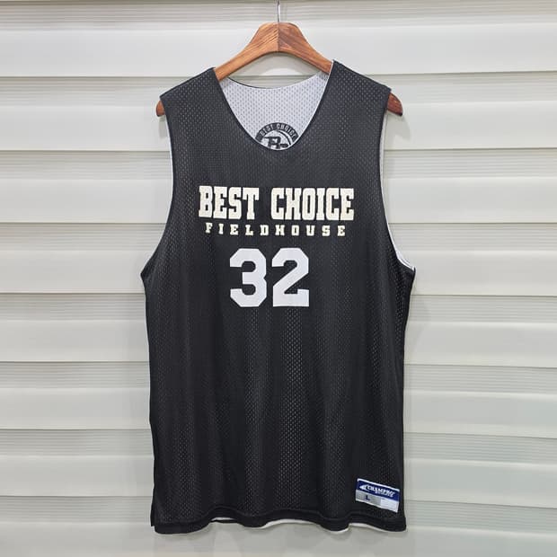 빈티지 Champro Sports 리버시블 농구져지- L