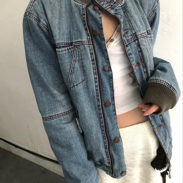 Armani Exchange 아르마니 익스체인지 데님 봄버 자켓