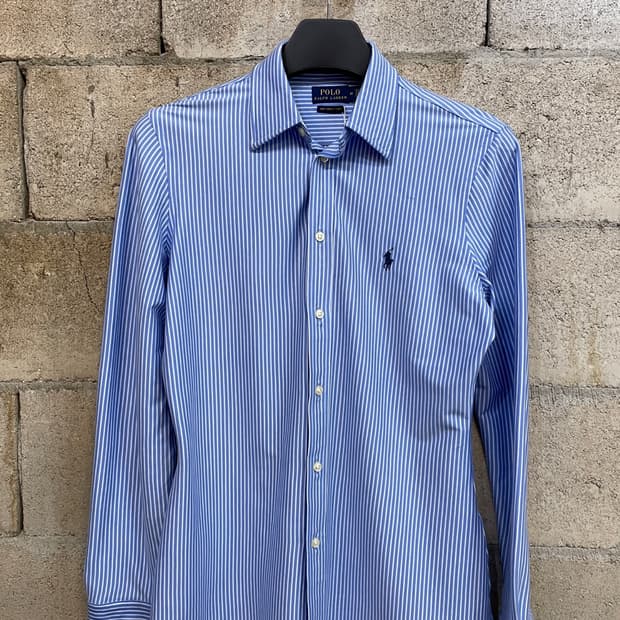 폴로 랄프로렌 스트라이프 니트 드레스 셔츠