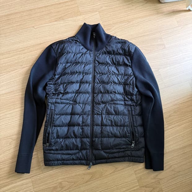 몽클레어 니트 패딩 블랙 24FW