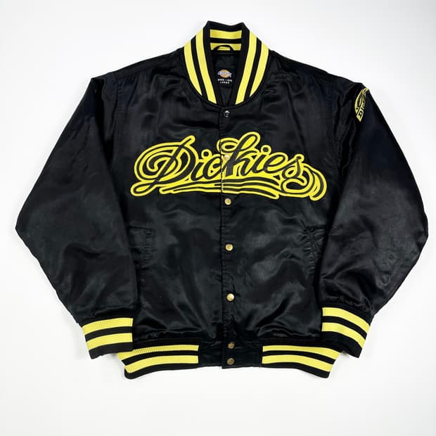 디키즈 올드스쿨 빈티지 새틴 바시티자켓 블랙 L