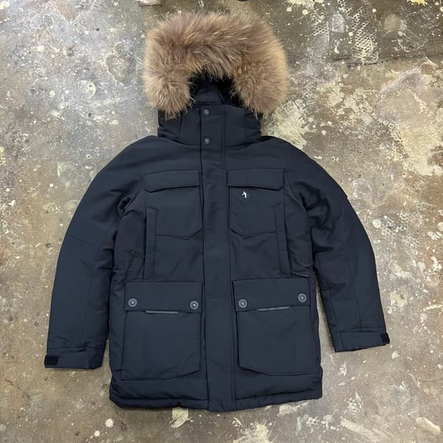 85) 블랙야크 라쿤퍼 덕다운 패딩점퍼 오리털패딩