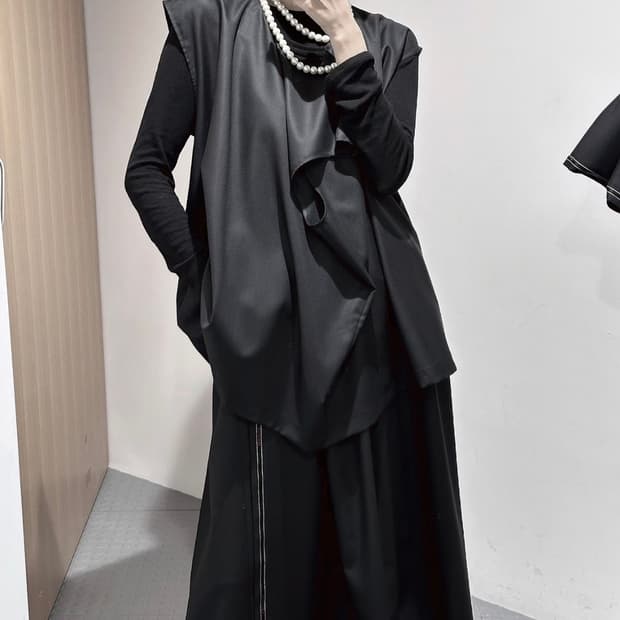 꼼데가르송 준야 와타나베 블랙 민소매 탑 XS