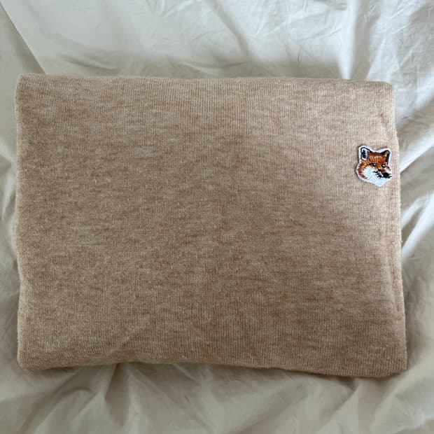 메종키츠네 폭스헤드 와펜 니트(L)