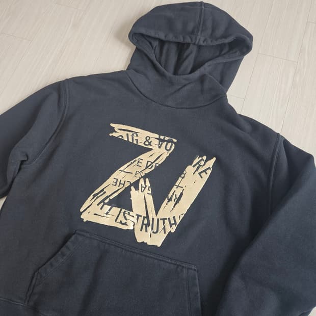 자딕앤볼테르 검정 후드티