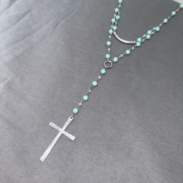 Teal Simple Rosario