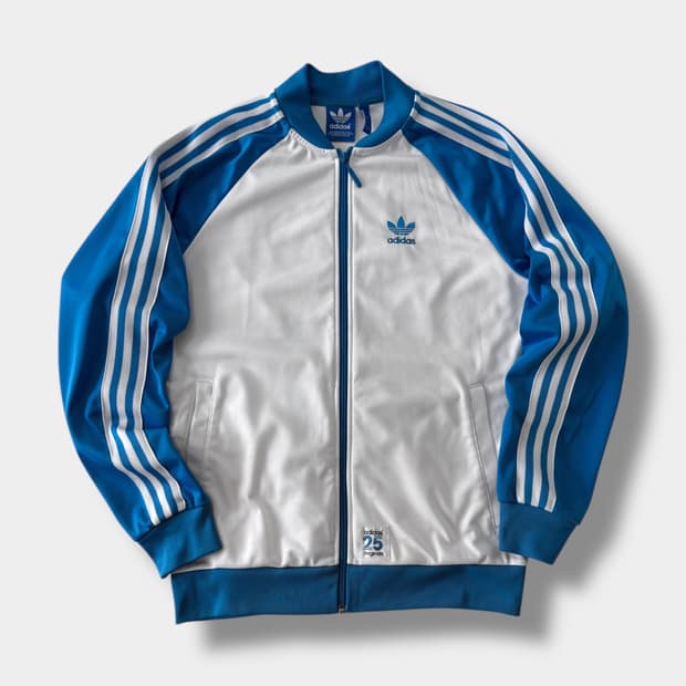 아디다스 루즈핏 흰 파 니고베어 파이어버드 트랙 져지