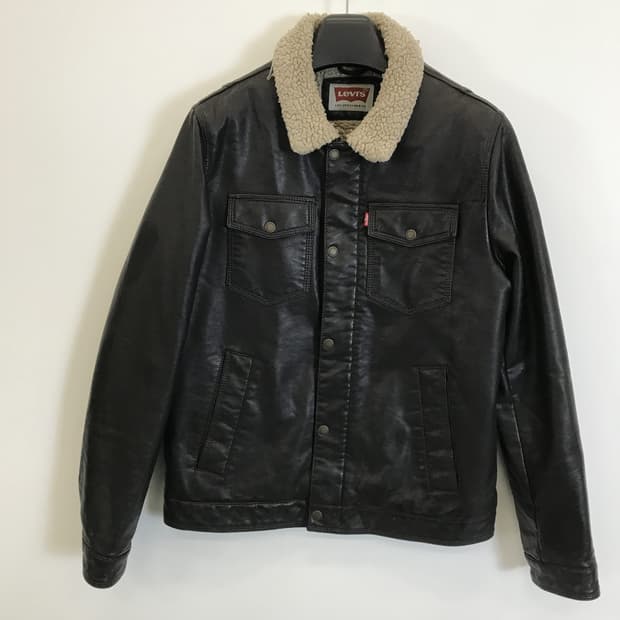 리바이스 가죽 레더 쉐르파 자켓 [M사이즈]