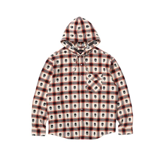 Supreme x (N)umber Nine 플란넬 후드 xl