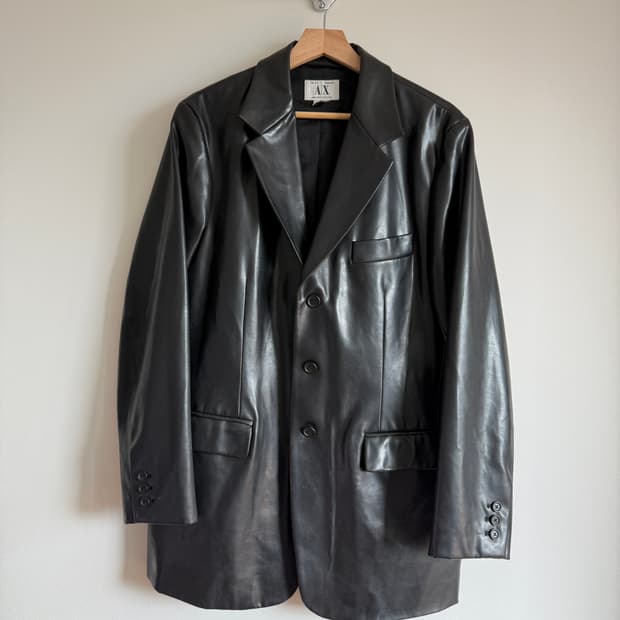 아르마니 익스체인지(A|X) 레더 자켓
