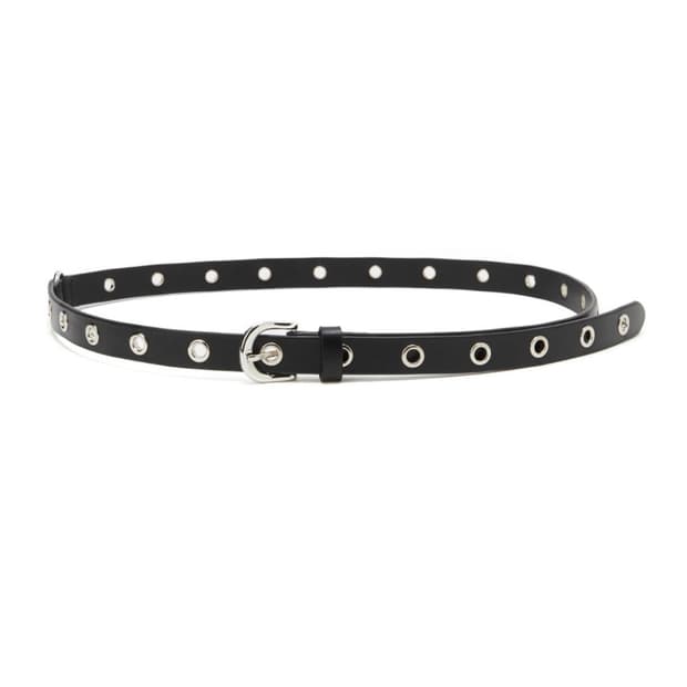 LCDC eyelet leather belt
