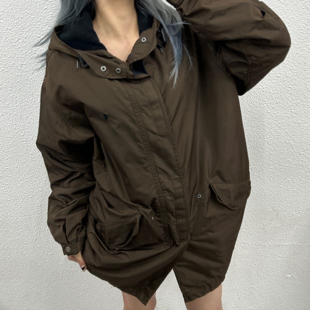 폴로 랄프로렌 블랙포니 브라운 M-65 후드자켓 100