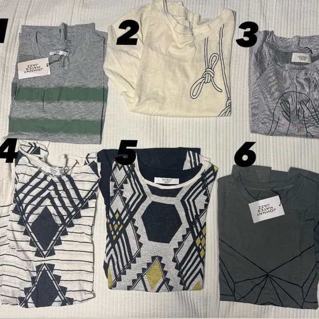 미사용 쟈니해잇재즈 티셔츠 원피스 5종