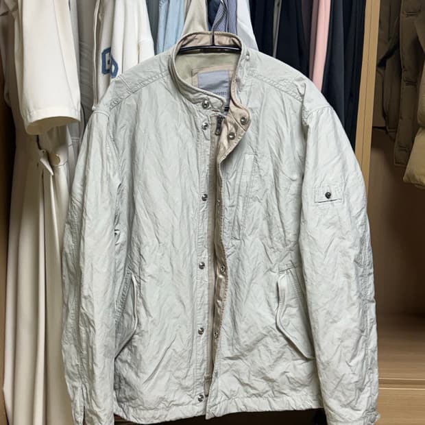 SERIES 시리즈 워싱 블루종 바람막이 자켓