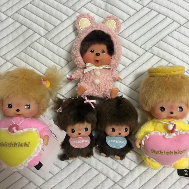 몬치치 인형 키링 판매 (바니몬치치/러브해피엔젤베베치치/빅헤드베비치치)