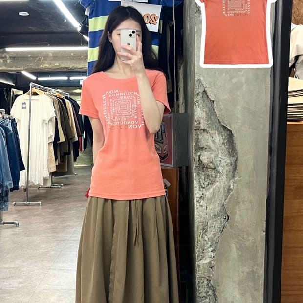 본더치 반팔티 핑크 95 #csz3854