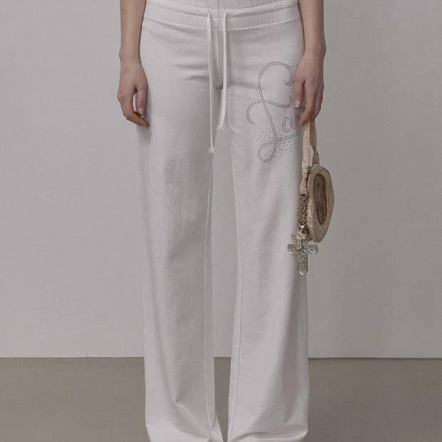 (새상품) 스컬프터 Faith Cotton Track Pants 화이트