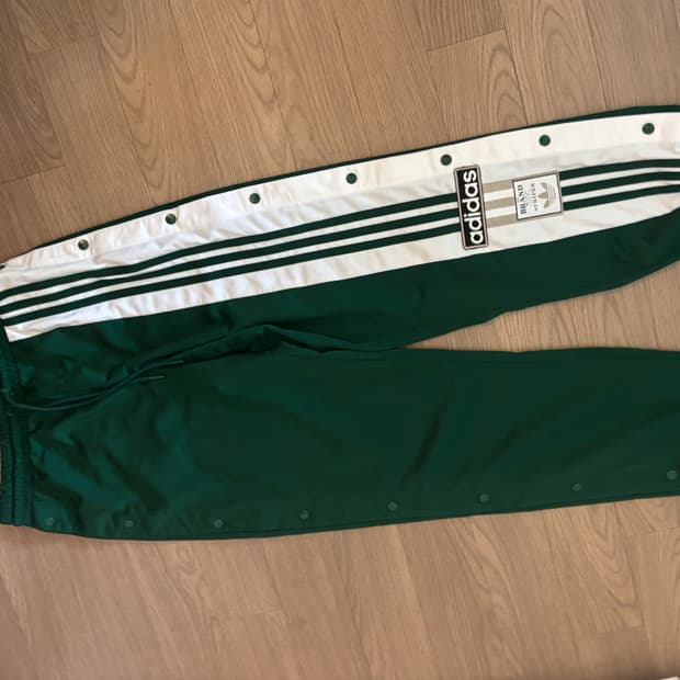 아디다스 아디브레이크 그린 조거팬츠 남m여L 남여공용