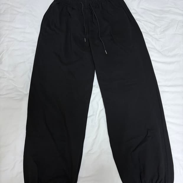 KIMSEOUL 킴서울 로고 스웻 조거 팬츠 블랙 1사이즈 