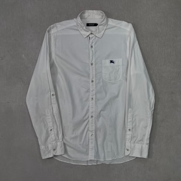 95 버버리 블랙라벨 화이트 셔츠